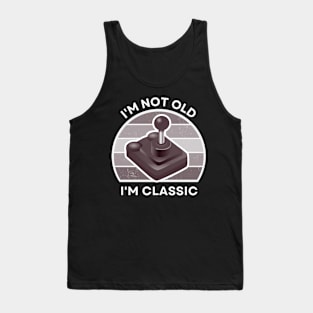 I'm not old, I'm Classic | Joystick | Retro Hardware | Vintage Sunset | '80s '90s Video Gaming Tank Top